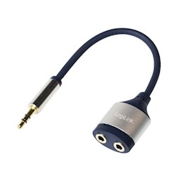 ადაპტერი Logilink CA1100 Audio adapter "Couples" 3.5mm stereo splitter - retail